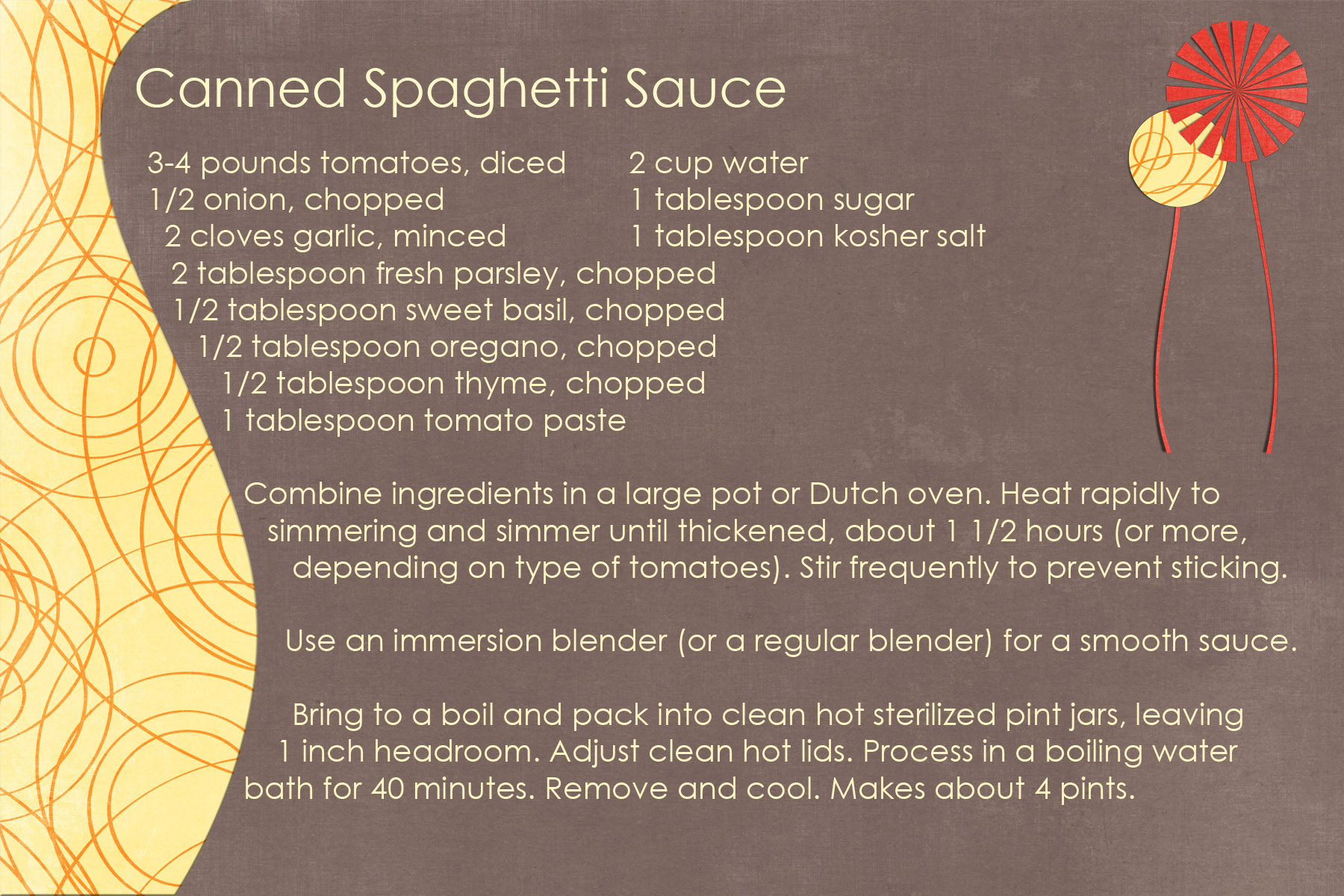tomato sauce